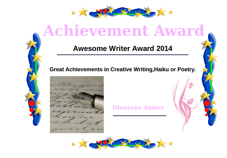 Awesome Achievement Award - November 7 2014