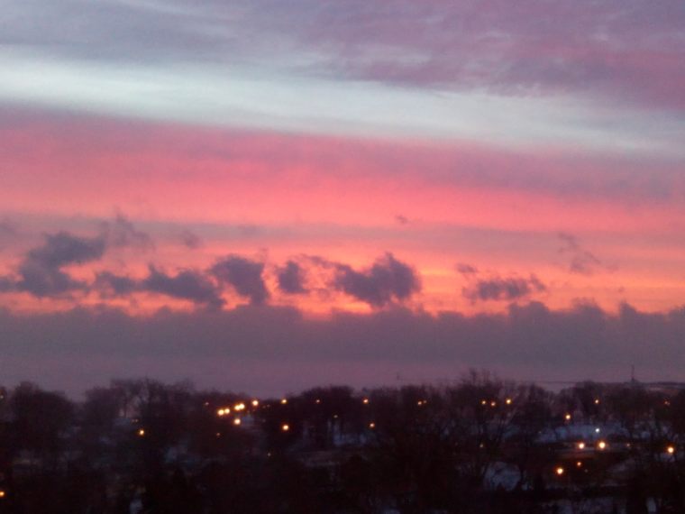 Sunrise Lake Michigan Jan 5 2015