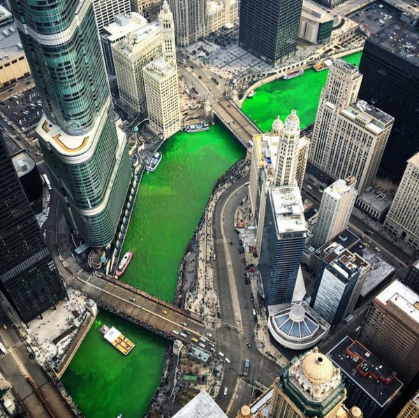 Chicago River Green 2016 3