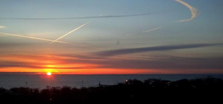 sunrise Lake Michigan March 21 2016