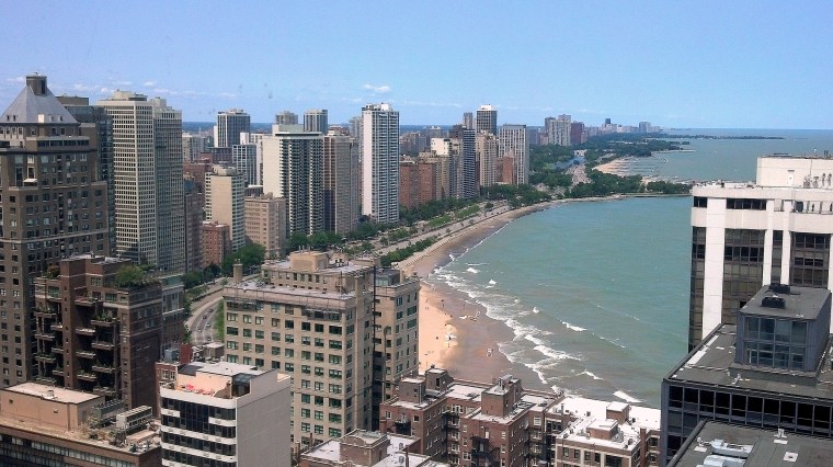 Lake Michigan looking North